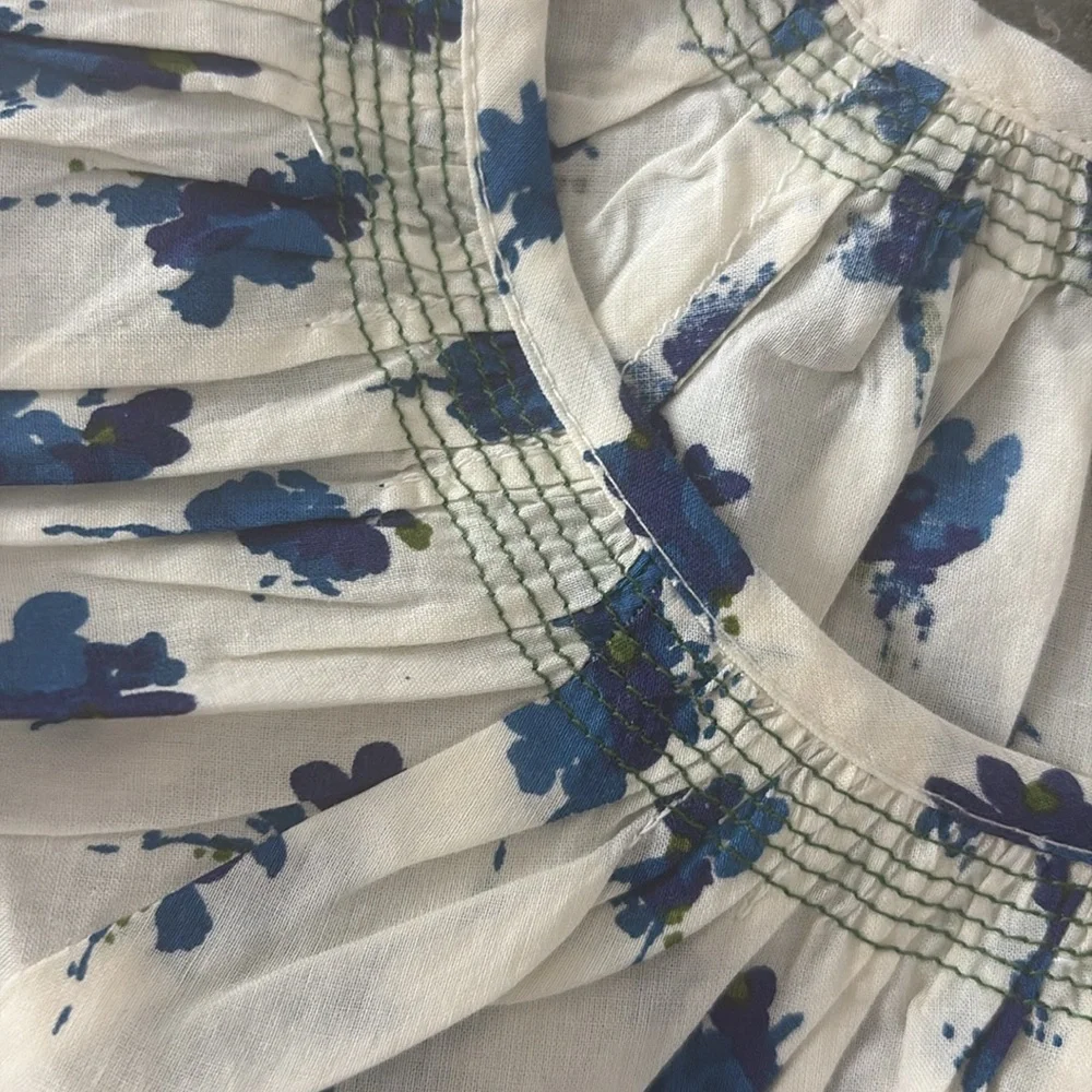 THE GREAT. Flutter sleeve sleep top and the square pajama short - Picture 4 of 8